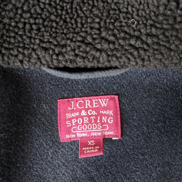 J. Crew Navy Hooded Jacket, size XS - Picture 4 of 6